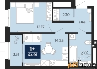 1 - комн.  квартира, 44.91 м², 2/24 эт.