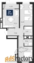 2 - комн.  квартира, 67.18 м², 10/24 эт.