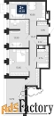 2 - комн.  квартира, 73.94 м², 22/24 эт.