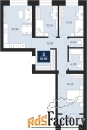 3 - комн.  квартира, 80.04 м², 9/10 эт.