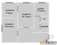 3 - комн.  квартира, 65,3 м², 5/5 эт.
