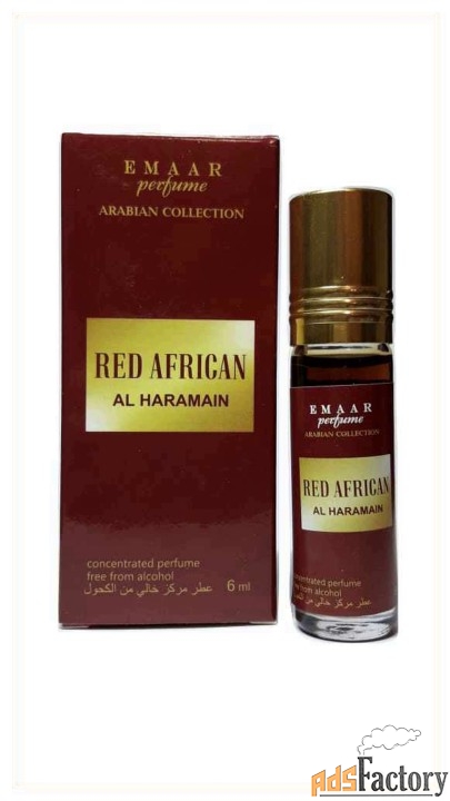 Масляные духи парфюмерия Оптом Arabian RED AFRICAN Emaar 6 мл