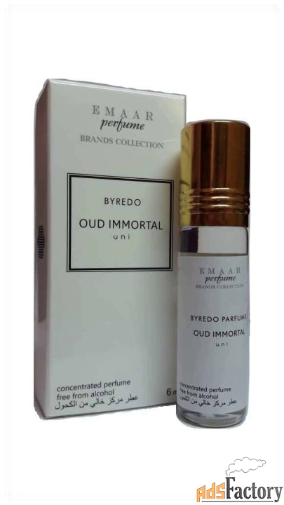 Масляные духи парфюмерия Оптом OUD IMMORTAL uni Byredo Emaar 6 мл