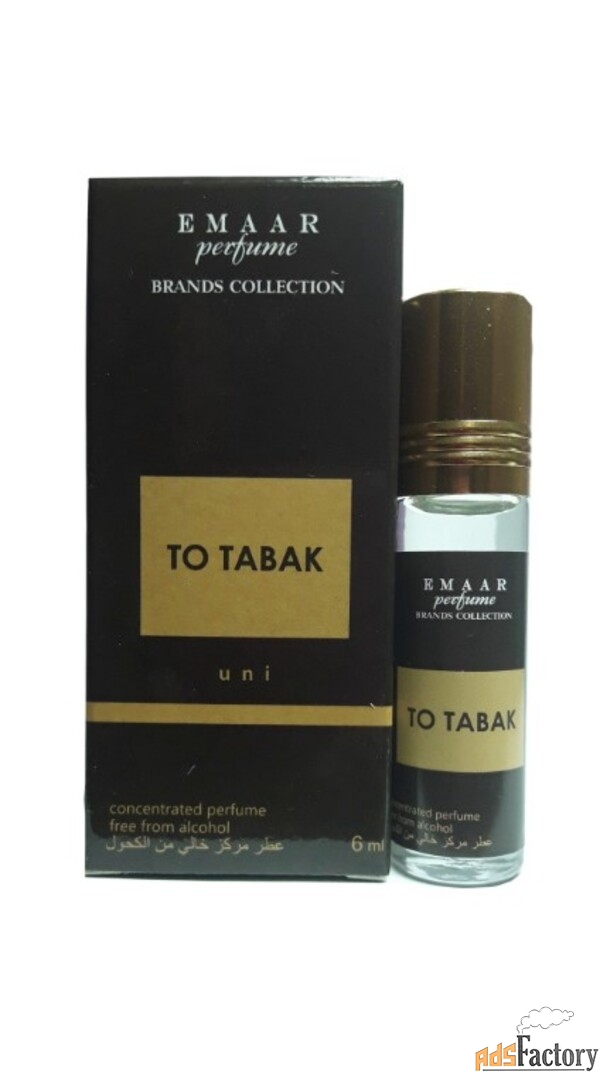 Масляные духи парфюмерия Оптом TOBACCA VANILLE Tom Ford Emaar 6 мл