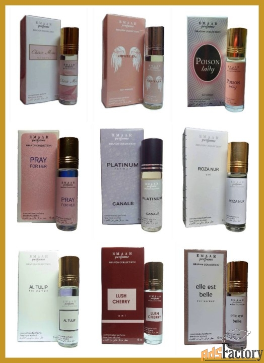 Масляные духи парфюмерия Оптом Chance Chanel TENDRE Emaar 6 мл
