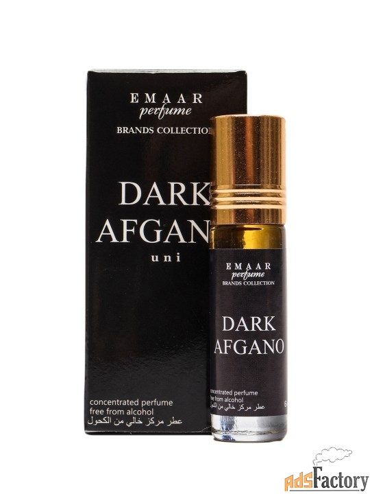 Масляные духи парфюмерия Оптом BLACK AFGANO Nasomato Emaar 6 мл