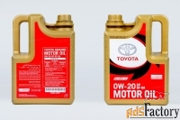 Моторное масло Toyota SAE 0W-20 / API SP / ILSAC GF-6A, 4л.