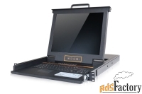 выдвижная lcd kvm консоль kinan 17quot;, ps/2+usb, клавиатура ultra-sl