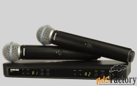 shure blx288e/b58 m17 двухканальная радиосистема с двумя ручными перед