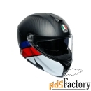 agv sportmodular layer carbon/red/blue m