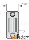 радиатор отопления zehnder charleston 4030/47 №1270 3/4quot; ral 9016