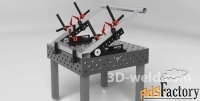 сварочный стол 3d-weld profi d16 1000х1000 мм из 10 мм стали