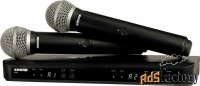 радиосистема shure blx288e/pg58 m17 662-686 mhz двухканальная с двумя 