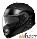 shoei neotec ii plain, black, xs