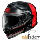 shoei мотошлем gt-air 2 crossbar красно-черный, tc-1