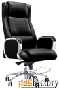 кресло для руководителя easy chair echair 545 ml кожа черная, хром