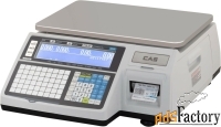 весы торговые cas cl3000-6b (tcp/ip) с печатью этикеток