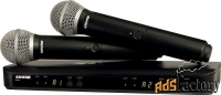 shure blx288e/pg58 m17 662-686 mhz двухканальная радиосистема с двумя 