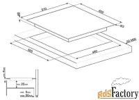 электрическая варочная панель smeg se364etd