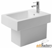 биде напольное duravit vero 224010-wg (белый) с горизонтальным выпуско