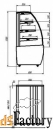 кондитерская витрина вхсв - 0,9д carboma
