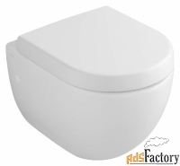 унитаз подвесной villeroy  boch subway plus 6604 10r1 alpin (чаша+сиде