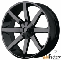 колесный диск kmc km651 9.5x22/5x150 d110 et38 black