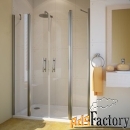 дверь в душевую нишу gutewetter lux door gk-604 150х190 см, ручки ch 0