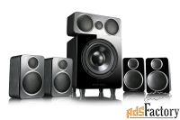 комплекты акустики 5.1 wharfedale 5.1, dx-2 hcp system black leather