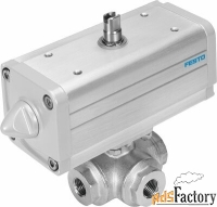 шаровой кран с приводом festo vzba-11/4quot;-ggg-63-32t-f0405-v4v4t-pp