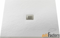 душевой поддон acquabella plato_base_ninety_slate_cuad_blanco_90x90