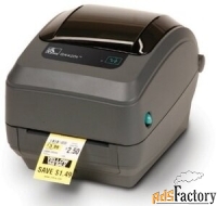 zebra tt printer gk420t; 203 dpi, eu and uk cords, epl, zplii, usb, et