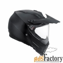 мотошлем agv ax-8 dual carbon carbon matt l