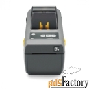 zebra (термопринтер dt printer zd410; 2, 300 dpi, eu and uk cords, usb