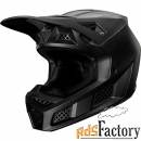 мотошлем fox v3 solids helmet matt black