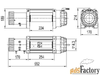 автомобильная лебедка master winch e9500 - 12v