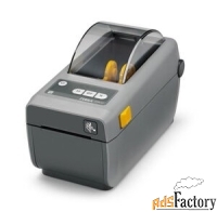 zebra термопринтер dt printer zd410; 2quot, , 203 dpi, eu and uk cords