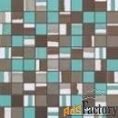 мозаика atlas concorde (италия) dwell wall turquoise mosaico mix 9dmt 