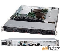 корпус серверный 1u supermicro cse-815tq-600wb (4x3.5quot; hs bays,4xs