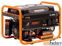 бензиновый генератор daewoo power products gda 3500e (2800 вт)