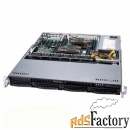 корпус серверный 1u supermicro cse-813mf2tqc-505cb 500w, черный