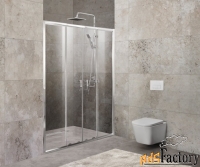 душевая дверь belbagno unique-bf-2-170/200-p-cr