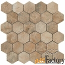 плитка atlas concorde aix beige honeycomb tumbled a0ub 30x31 неглазуро