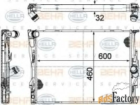 радиатор двигателя hella 8mk376754041