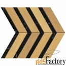 плитка atlas concorde heartwood malt marble chevron 29,4x28,7 ao3k