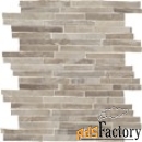 мозаика emil ceramica petrified tree mosaico brick grey panther lap i3