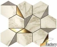 мозаика atlas concorde marvel edge gold hex gris-calacatta 25.1x29