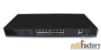 сетевой 18 портовый poe ethernet коммутатор tsn-16p18n