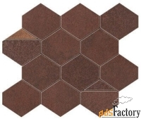 мозаика atlas concorde italy blaze corten mosaico nest 29,4x25,8