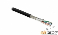 hyperline sftp4-c6a-s23-out-pe-bk-500 (500 м) кабель витая пара, экран